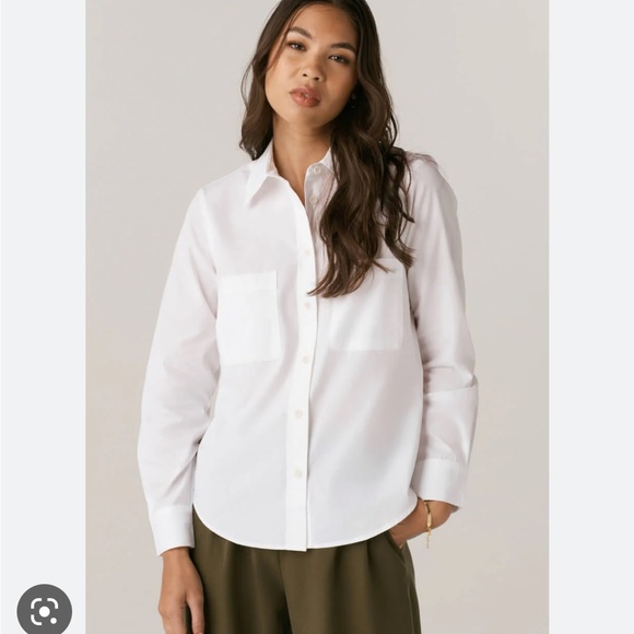 VETTA Tops - VETTA The Poplin Shirt White Size M